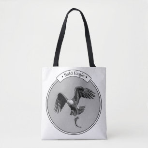 Bald-Adler mit Fisch Tasche