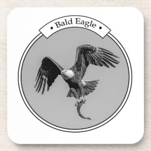 Bald-Adler mit Fisch Untersetzer