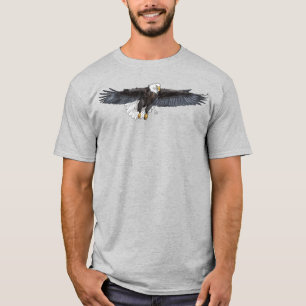 Bald Adler mit Spread Wings Männer T - Shirt