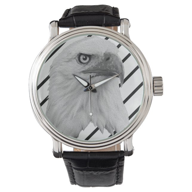 Bald-Adler-Ölfarbe, Armbanduhr (Vorderseite)