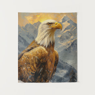 Bald-Adler-Wasserfarbengebirge Wandteppich
