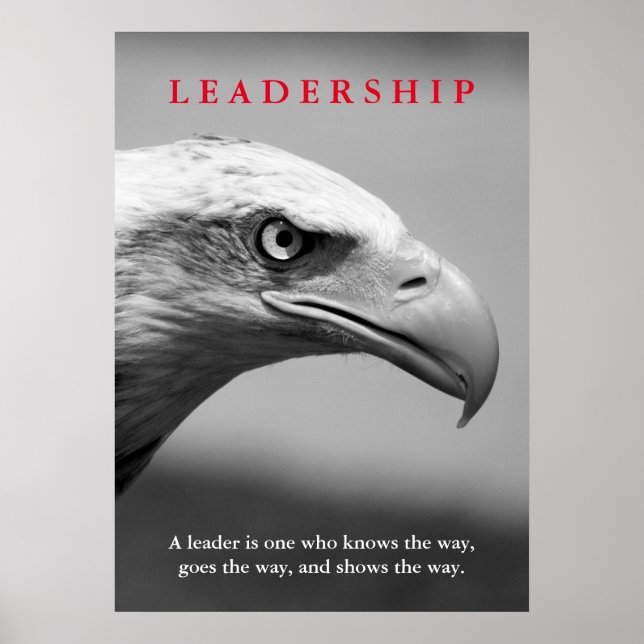 Bald American Eagle Leadership Poster (Vorne)