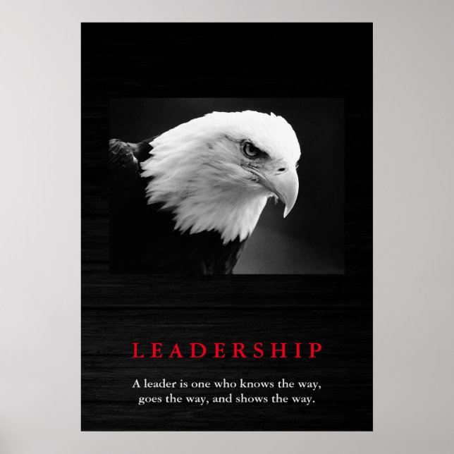 Bald American Eagle Leadership Poster (Vorne)