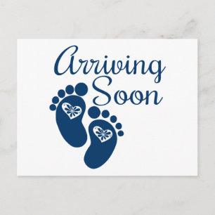 Bald ankommen postkarte