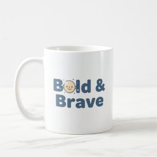 Bald & Brave Mug - Drôle Conception Positive
