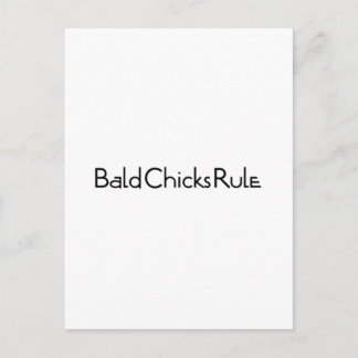 Bald Chicks Regel Postkarte