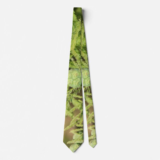 Bald Cypress Seed Cone Neck Tie Krawatte (Vorderseite)