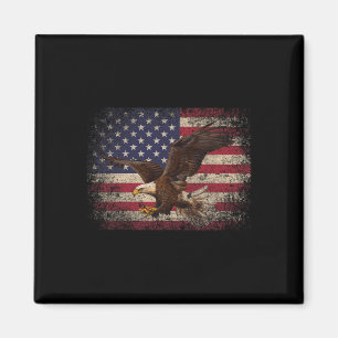 Bald Eagle 4. Juli Weihnachtsgeschenk American Fla Magnet