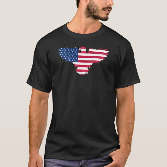 Bald Eagle America Tapestry Essential T-Shirt (Vorderseite)