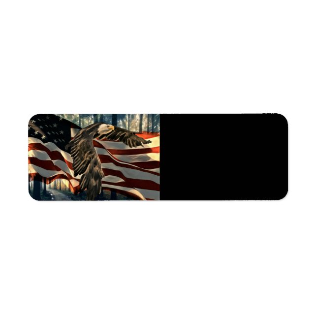 Bald Eagle American Flag Country Road (Vorne)