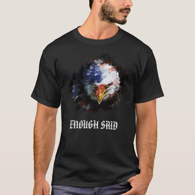 *~* Bald Eagle American USA Flagge Red White Blue T-Shirt (Vorderseite)