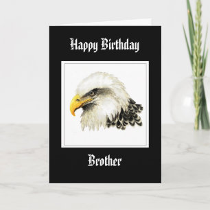 Bald Eagle - Anniversaire Frère Fière Carte Milita