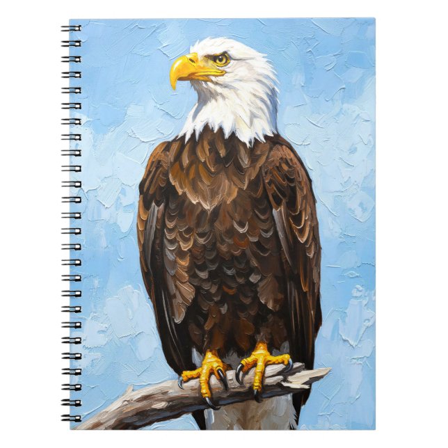 Bald Eagle Art Notebook |American Wildlife Journal (Devant)