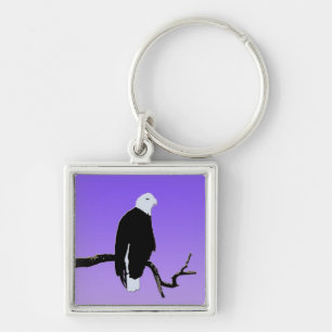 Bald Eagle at Sunset - Ursprüngliche Naturkunde Schlüsselanhänger