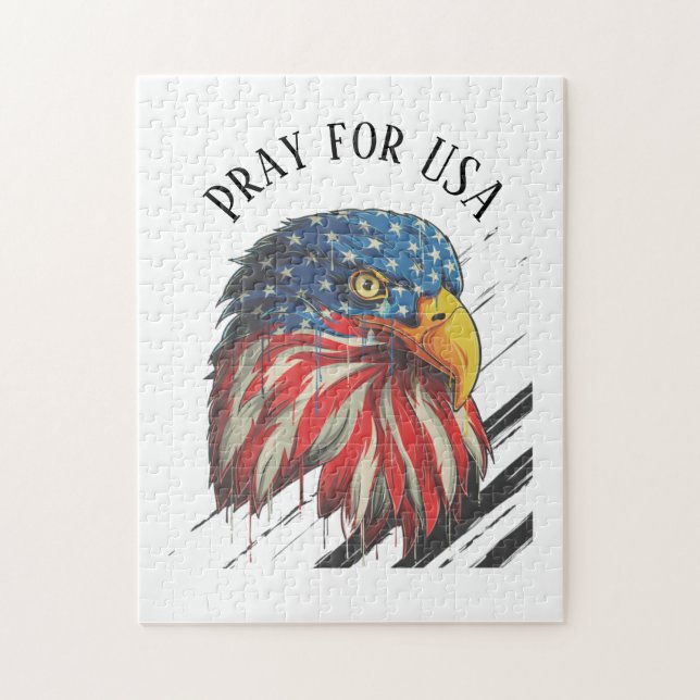 Bald Eagle Bird USA Flag Schrei für die USA (Vertikal)