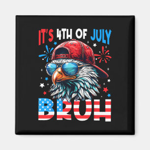 Bald Eagle Bruh 4. Juli 4. Juli Männer Jungen K Magnet