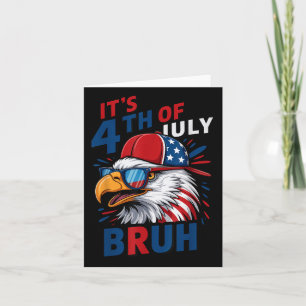Bald Eagle Bruh 4. Juli Kleinkind Boys Independe Karte