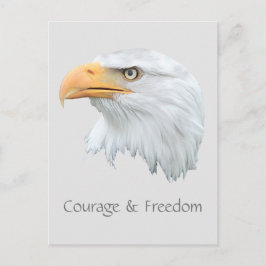 Bald Eagle Courage & Freedom anpassbar Postkarte