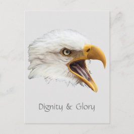 Bald Eagle Dignity & Glory anpassbar Postkarte