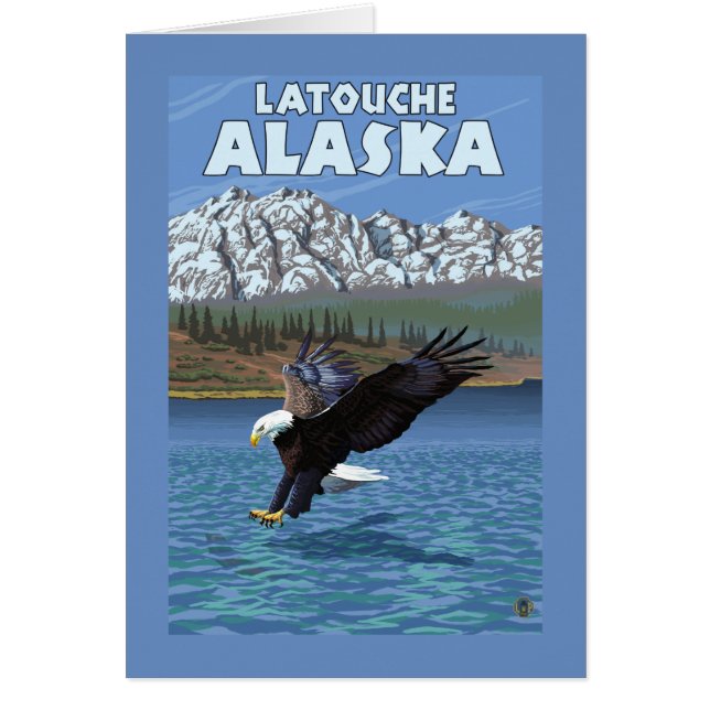Bald Eagle Diving - Latouche, Alaska (Devant)