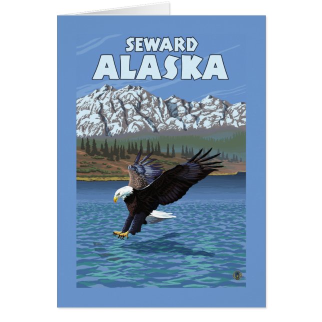 Bald Eagle Diving - Seward, Alaska (Vorne)