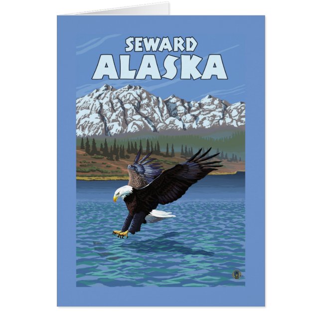 Bald Eagle Diving - Seward, Alaska (Vorne)