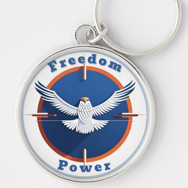Bald Eagle Emblem Schlüsselanhänger (Vorne)
