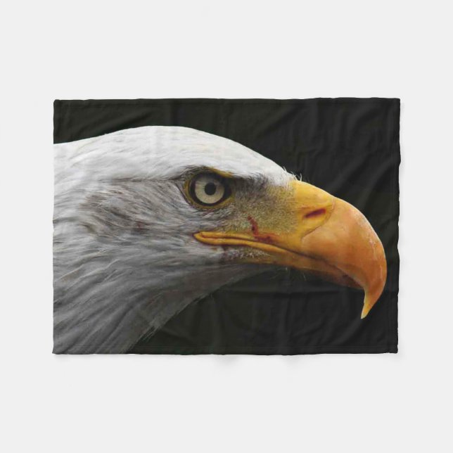 Bald Eagle fbcnm Fleecedecke (Vorderseite (Horizontal))