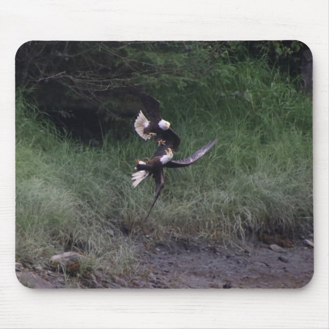 Bald Eagle Fight Mouse Pad Mousepad (Vorne)