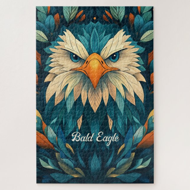 Bald Eagle Geometric Illustration (Vertikal)