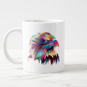 Bald Eagle Geometric Prismatic Design-80590 Jumbo-Tasse