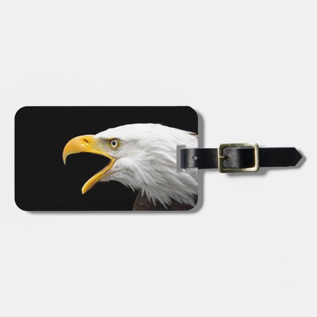 Bald Eagle Gepäckanhänger (Vorderseite horizontal)