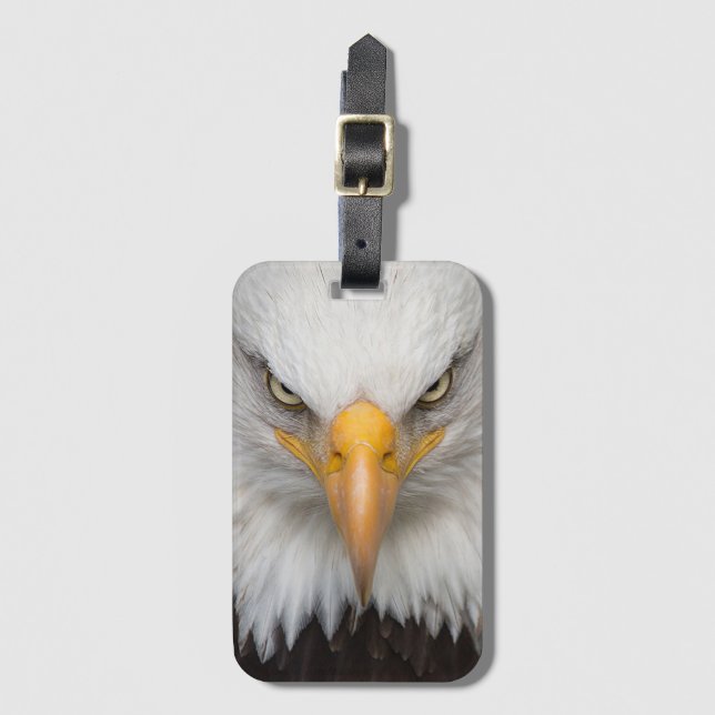 Bald Eagle Gepäckanhänger (Vorderseite Vertikal)