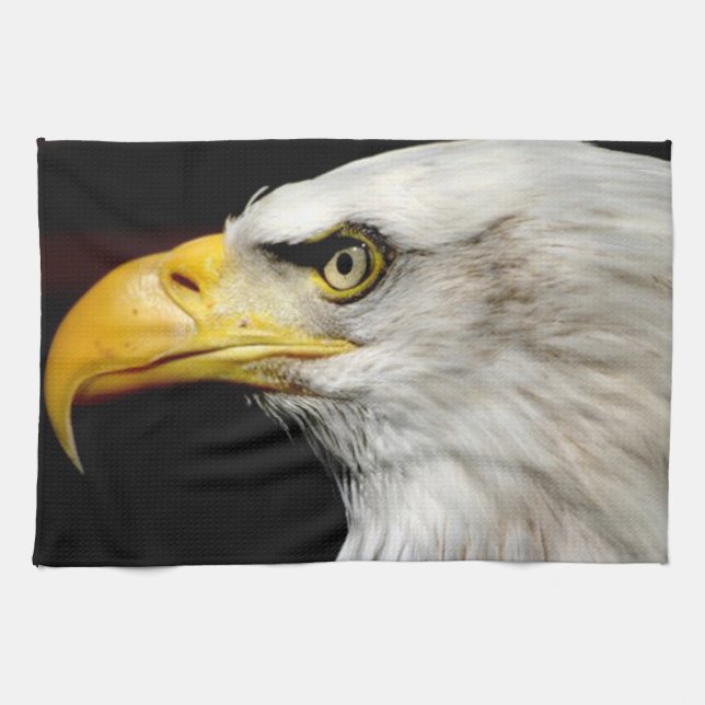 Bald Eagle Geschirrtuch (Horizontal)