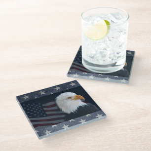 Bald Eagle Glasuntersetzer