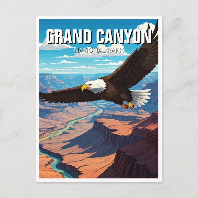 Bald Eagle Grand Canyon Nationalpark Postkarte (Vorderseite)