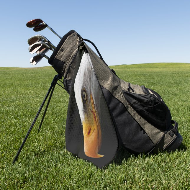 Bald Eagle gtcnm Golfhandtuch (Gras)