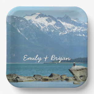 Bald Eagle im Skagway Alaska Pappteller