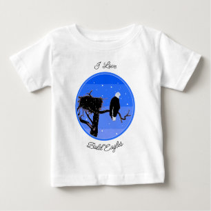 Bald Eagle im Winter - Original Wildlife Art Baby T-shirt