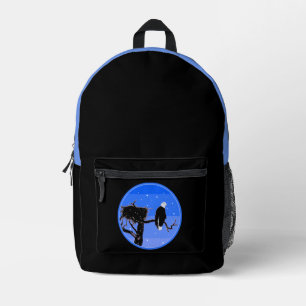 Bald Eagle im Winter - Original Wildlife Art Bedruckter Rucksack