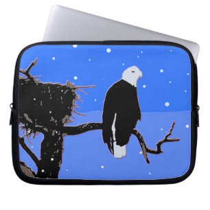 Bald Eagle im Winter - Original Wildlife Art Laptopschutzhülle