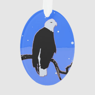 Bald Eagle im Winter - Original Wildlife Art Ornament