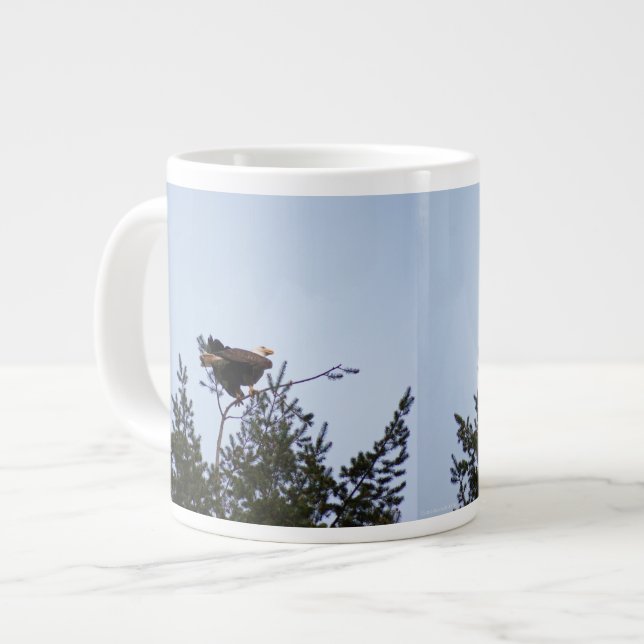 Bald Eagle Jumbo-Tasse (Vorderseite Links)