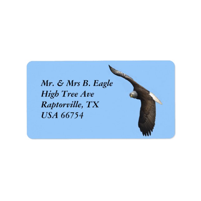 Bald Eagle Labels Adressaufkleber (Vorne)