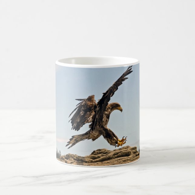 Bald Eagle Landing Kaffeetasse (Mittel)