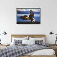 Bald Eagle Landing Wrapped