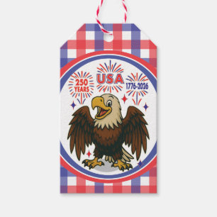 Bald Eagle mit Fireworks- USA 250 Years 1776-2026 Geschenkanhänger