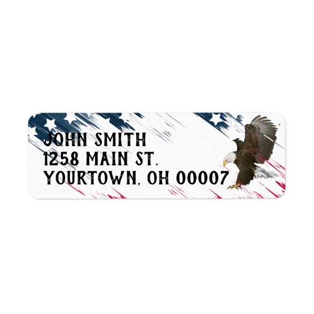 Bald Eagle mit US Flag Graphic (Vorne)
