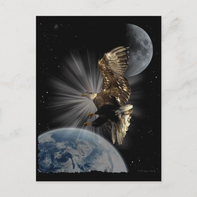 Bald Eagle Motivierend Postkarten (Vorderseite)
