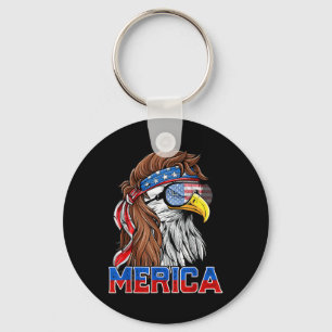 Bald Eagle Mullet Merica American Flag Patriotic 4 Schlüsselanhänger